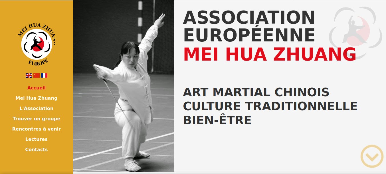 Portfolio site web statique - Association Européenne de Mei Hua Zhuang