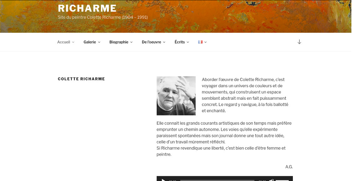 Portfolio site web wordpress - Richarme