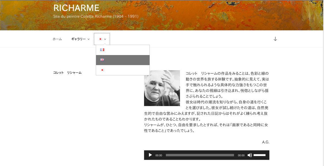 Portfolio site web wordpress - Richarme