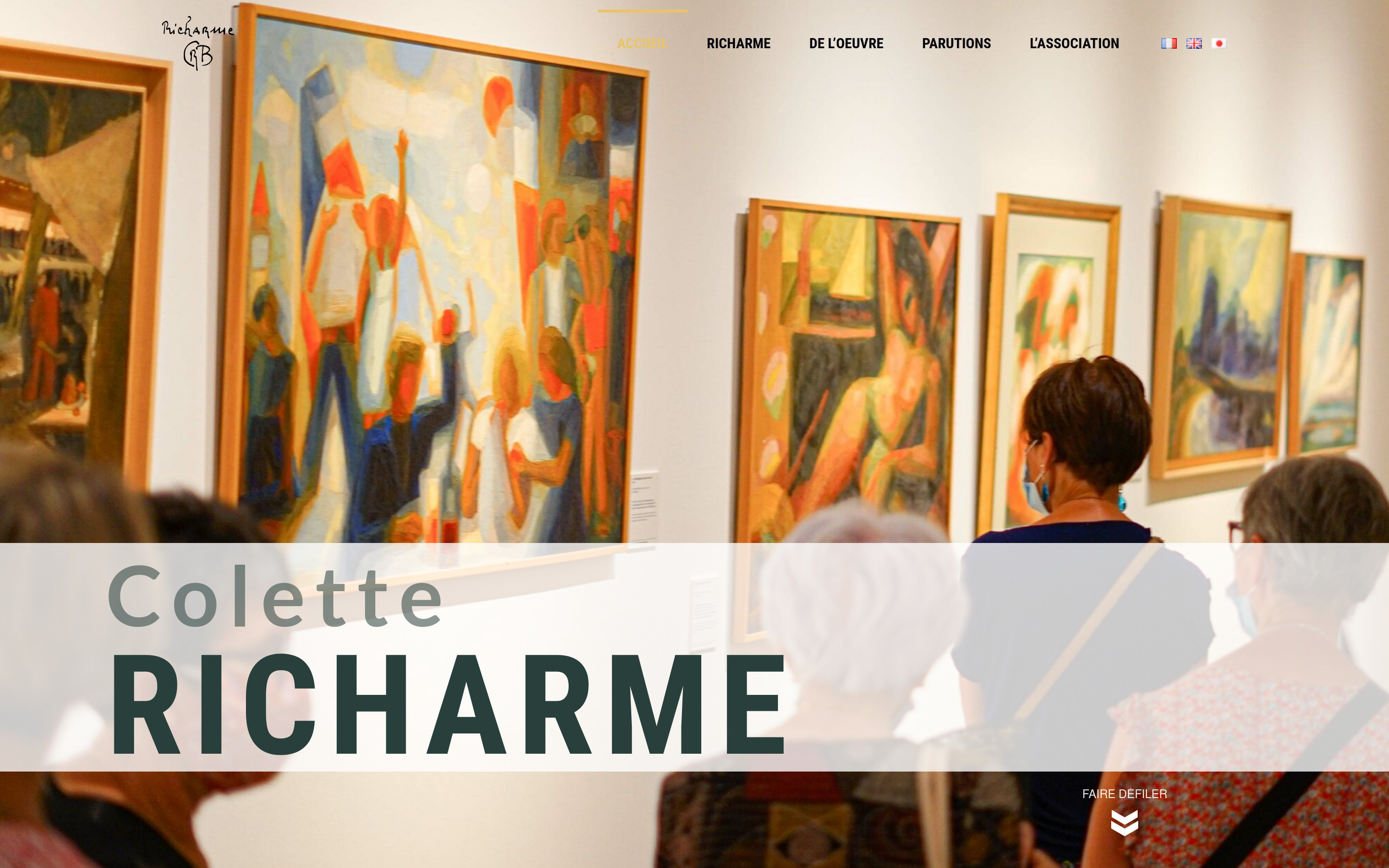 Portfolio site web wordpress Peintre - Richarme