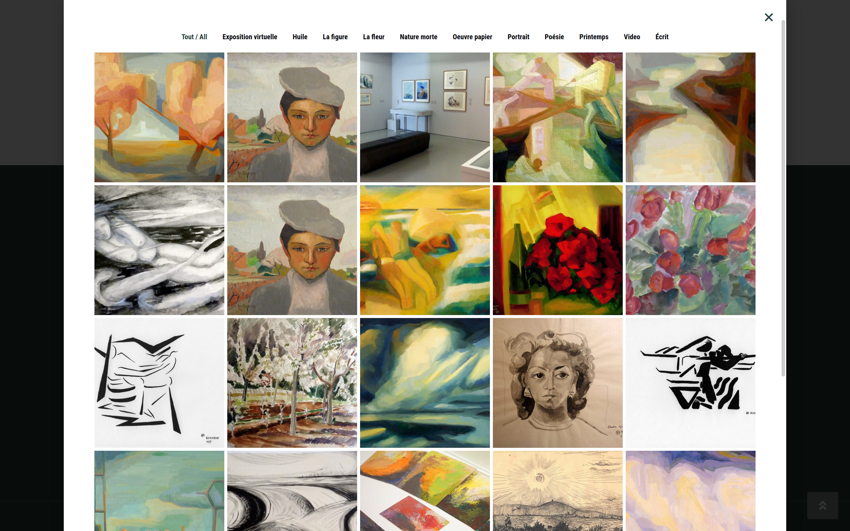 Portfolio site web wordpress Peintre - Richarme