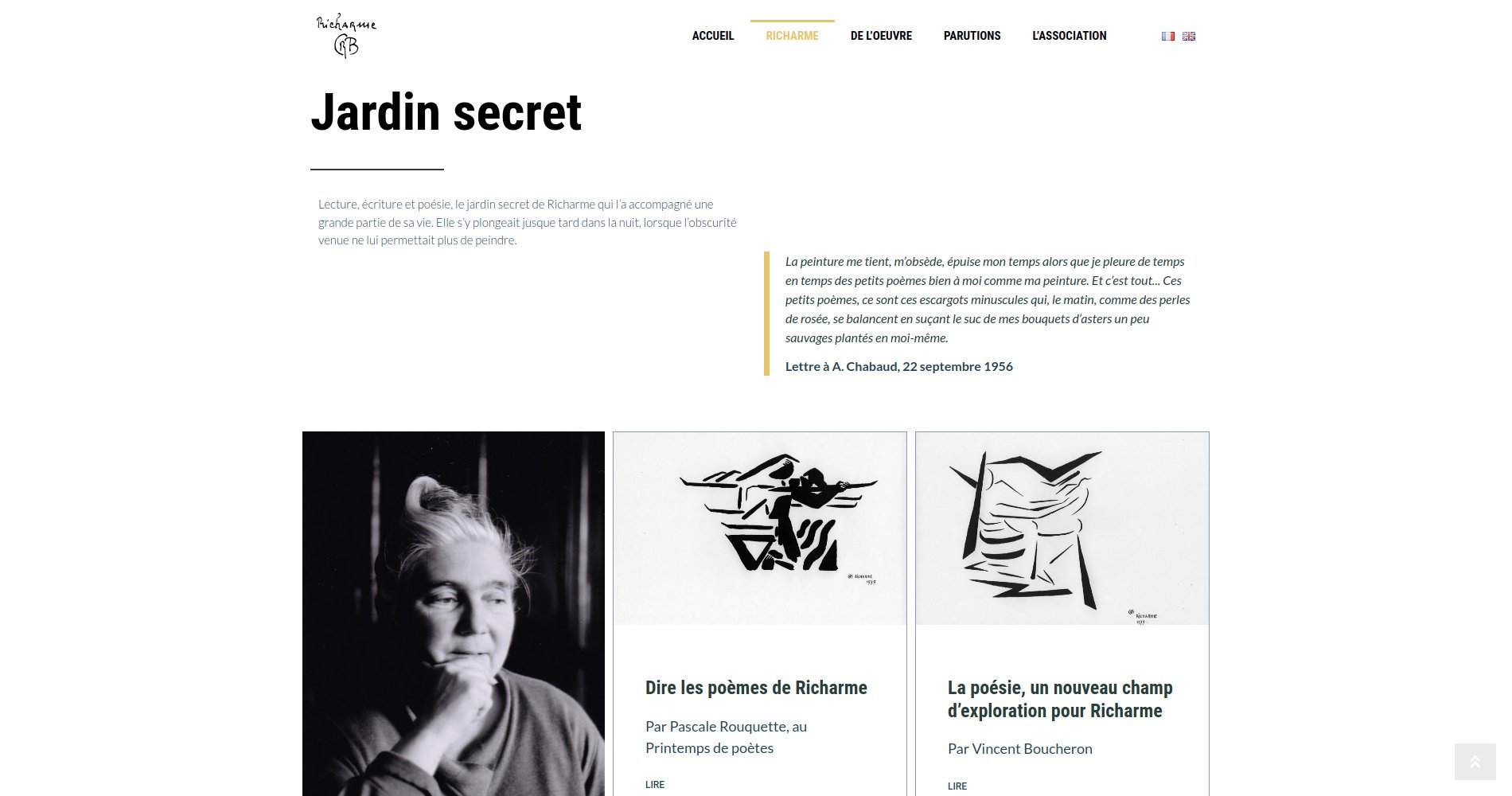 Portfolio site web wordpress Peintre - Richarme