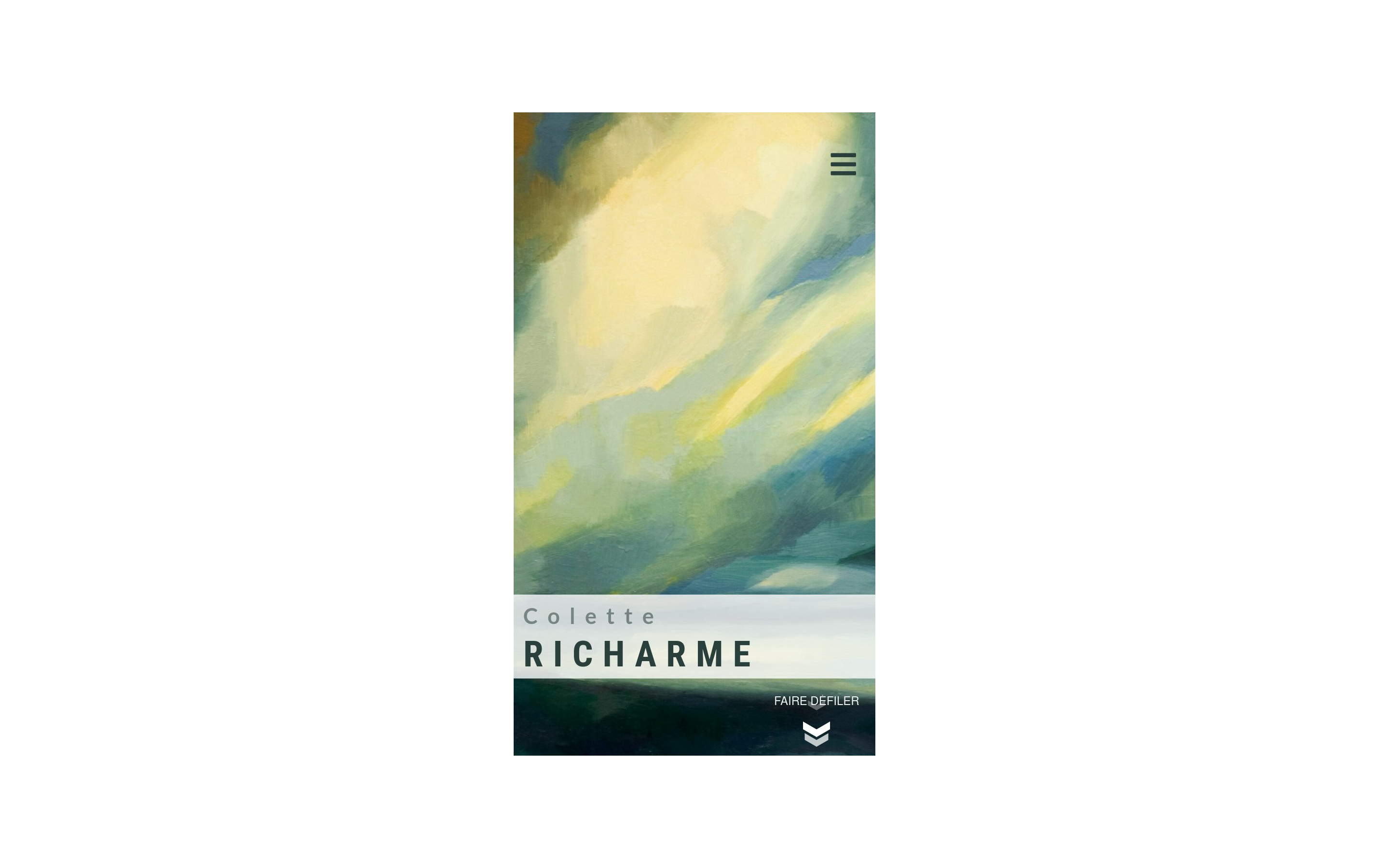 Portfolio site web wordpress Peintre - Richarme