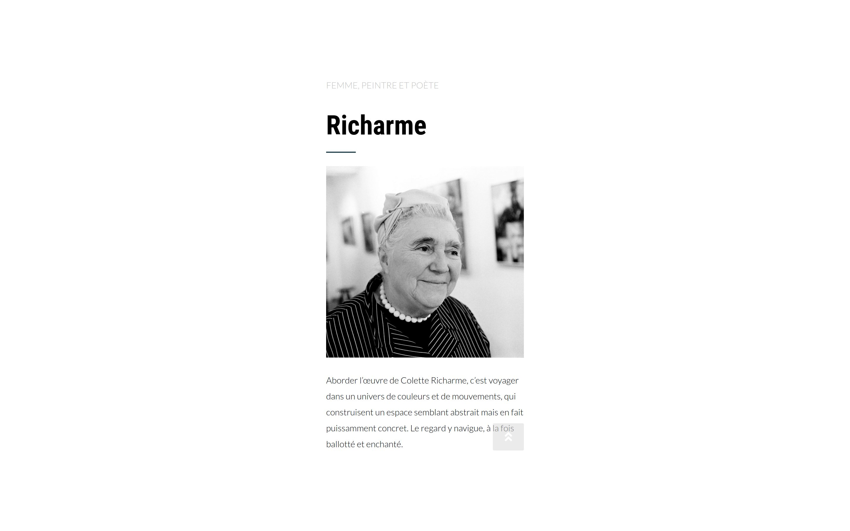 Portfolio site web wordpress Peintre - Richarme